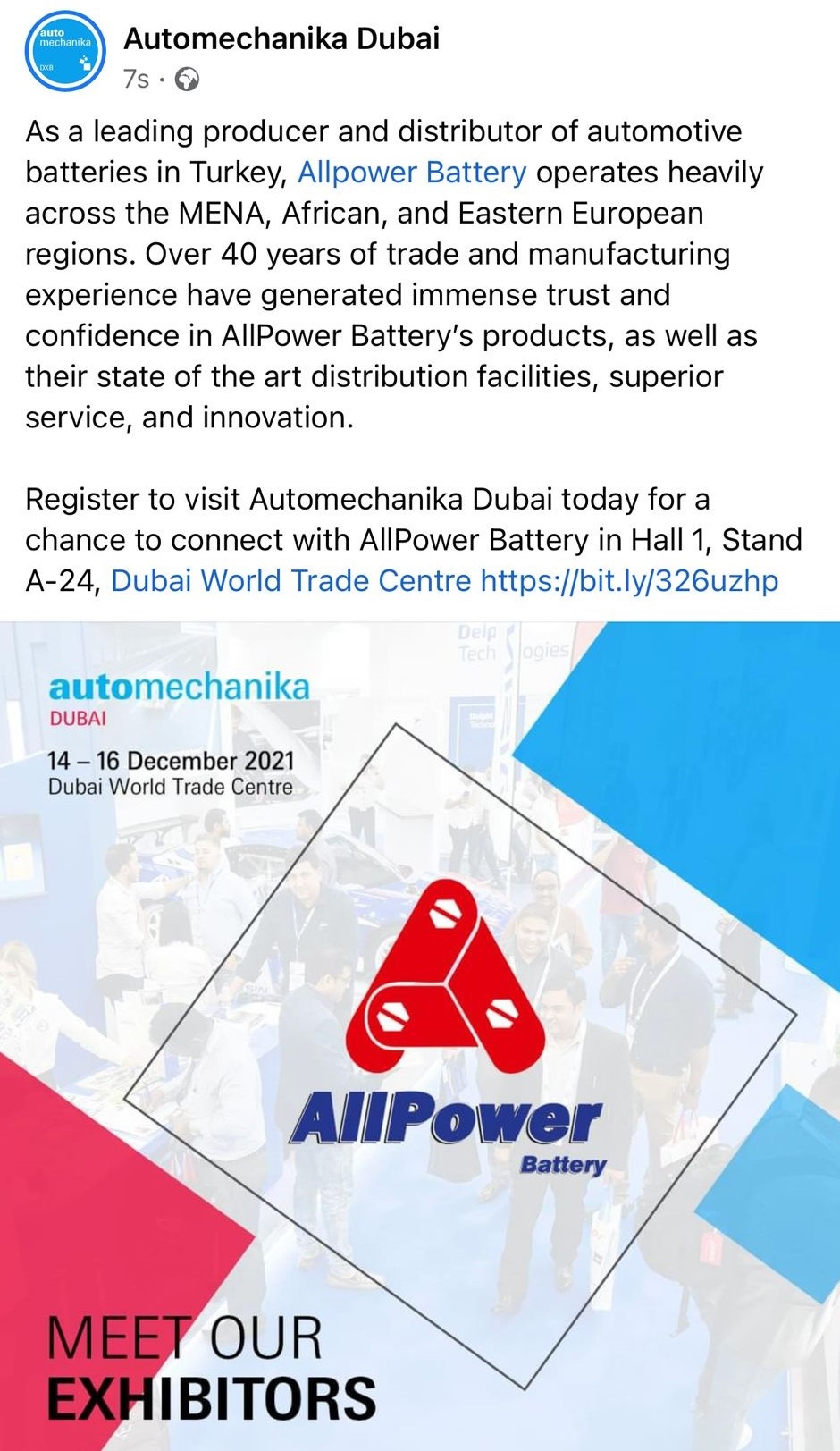Automechanika Dubai 2021